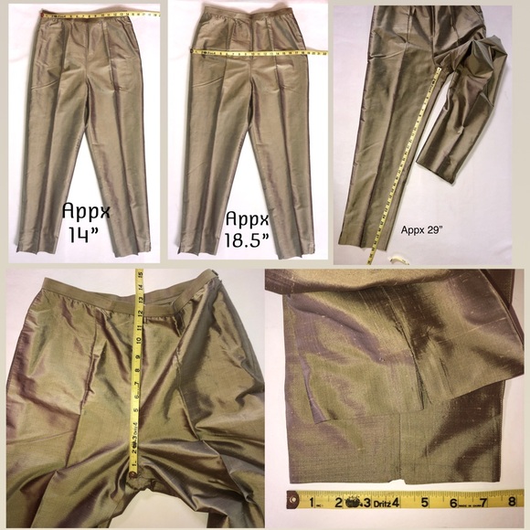 Vintage CARLISLE Silk 3-Piece Collection Top Skirt Pants (8/28) - Picture 15 of 17